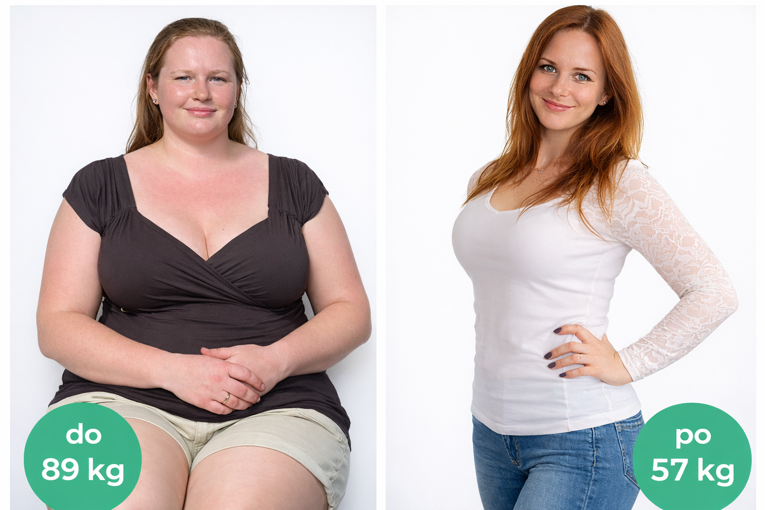 Wiktoria przed i po